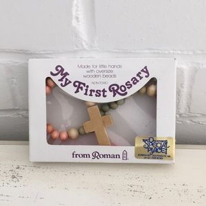 My First Rosary. Child Toddler Rosary. Wood rosary.